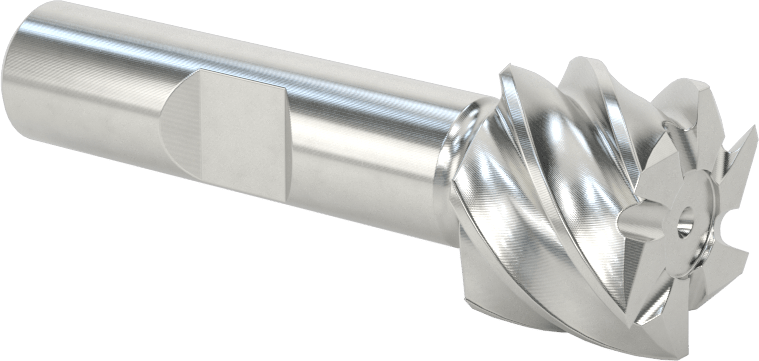 Kaplamasız Kare Uçlu Freze, Kobalt Çelik, 6 Yivli, 7/8" Freze Çapı, 2-5/8" Toplam Uzunluk