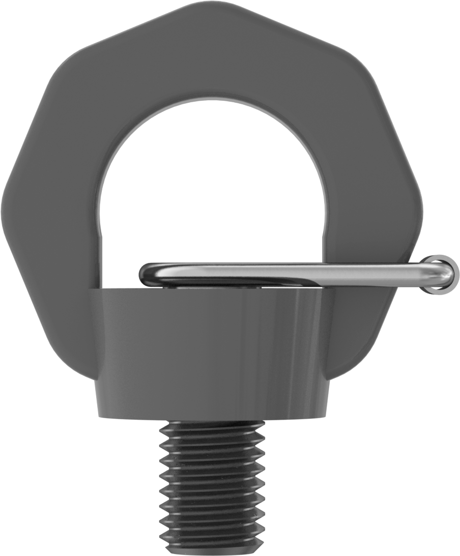 Dönen Halka Cıvata - Kaldırma Amaçlı, Toz Boyalı Çelik, M14 x 2 mm Diş Boyutu