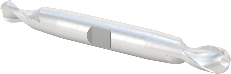 2 Uçlu Kaplamasız Yüksek Hızlı Çelik Top Uçlu Freze, 2 Yiv, 5/16" Freze Çapı, 3-1/2" Toplam Uzunluk