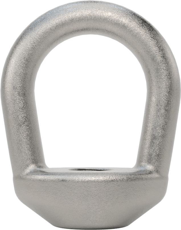 316 Paslanmaz Çelik Oval Gözlü Somun - Kaldırma için, 1/2"-13 Diş Boyutu, 2-1/2" Toplam Uzunluk