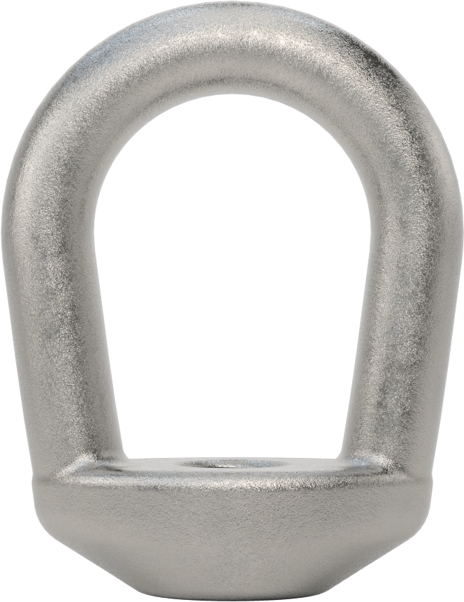 316 Paslanmaz Çelik Oval Gözlü Somun - Kaldırma için, 5/8"-11 Diş Boyutu, 3-1/8" Toplam Uzunluk