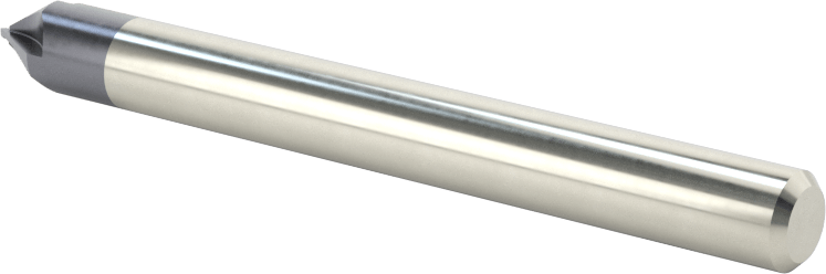 Karbür Pah Kırma Freze, TiAlN Kaplamalı, 4 Kanallı, 60 Derece Kesim, 1/4" Freze Çapı