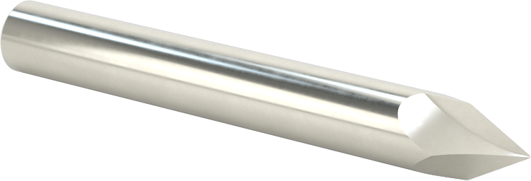 Karbür Pah Kırma Freze, Kaplamasız, 2 Yiv, 60 Derece Kesim, 5/16" Freze Çapı