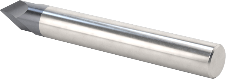 Karbür Pah Kırma Freze, TiAlN Kaplamalı, 2 Yiv, 60 Derece Kesim, 5/16" Freze Çapı