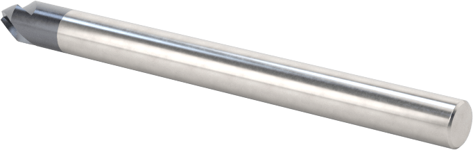 Karbür Pah Kırma Freze, TiAlN Kaplamalı, 3 Yiv, 60 Derece Kesim, 1/8" Freze Çapı