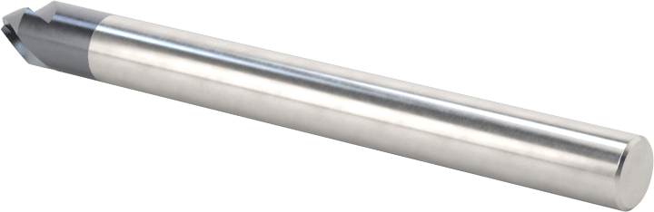 Karbür Pah Kırma Freze, TiAlN Kaplamalı, 3 Yiv, 60 Derece Kesim, 3/16" Freze Çapı