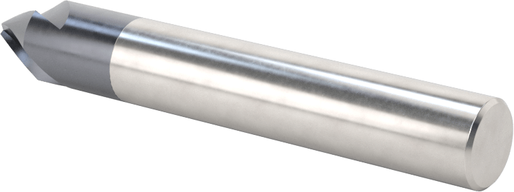 Karbür Pah Kırma Freze, TiAlN Kaplamalı, 3 Yiv, 60 Derece Kesim, 3/8" Freze Çapı