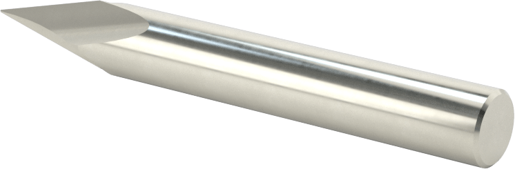 Karbür Pah Kırma Freze, Kaplamasız, 2 Yiv, 30 Derece Kesim, 5/16" Freze Çapı