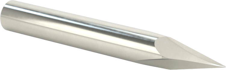 Karbür Pah Kırma Freze, Kaplamasız, 2 Yiv, 30 Derece Kesim, 5/16" Freze Çapı