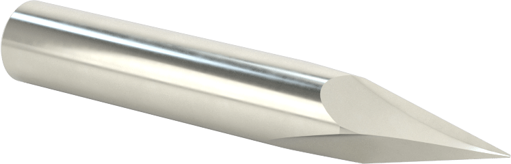 Karbür Pah Kırma Freze, Kaplamasız, 2 Yiv, 30 Derece Kesim, 3/8" Freze Çapı
