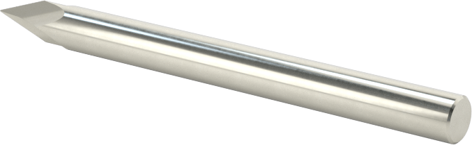 Karbür Pah Kırma Freze, Kaplamasız, 2 Yiv, 40 Derece Kesim, 1/8" Freze Çapı
