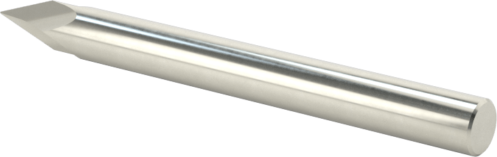 Karbür Pah Kırma Freze, Kaplamasız, 2 Yiv, 40 Derece Kesim, 3/16" Freze Çapı