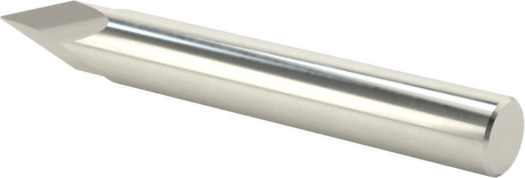 Karbür Pah Kırma Freze, Kaplamasız, 2 Yiv, 40 Derece Kesim, 5/16" Freze Çapı