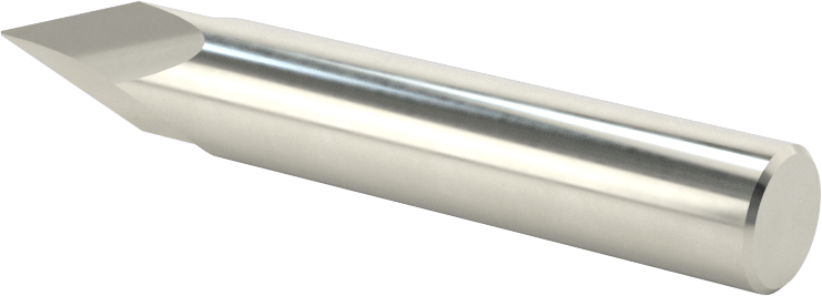Karbür Pah Kırma Freze, Kaplamasız, 2 Yiv, 40 Derece Kesim, 3/8" Freze Çapı