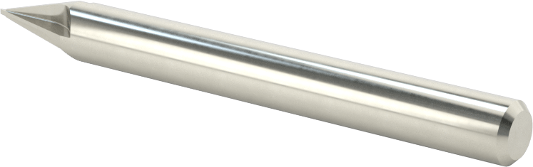 Karbür Pah Kırma Freze, Kaplamasız, 4 Kanallı, 30 Derece Kesim, 1/4" Freze Çapı