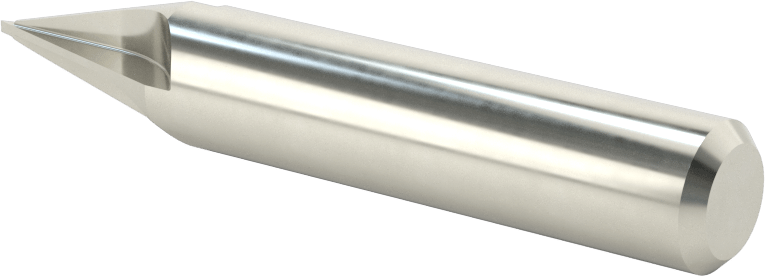 Karbür Pah Kırma Freze, Kaplamasız, 4 Kanallı, 30 Derece Kesim, 1/2" Freze Çapı