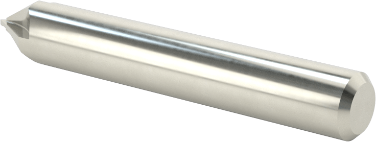 Karbür Pah Kırma Freze, Kaplamasız, 4 Kanallı, 60 Derece Kesim, 3/8" Freze Çapı