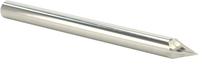 Karbür Pah Kırma Freze, Kaplamasız, 4 Kanallı, 40 Derece Kesim, 1/8" Freze Çapı