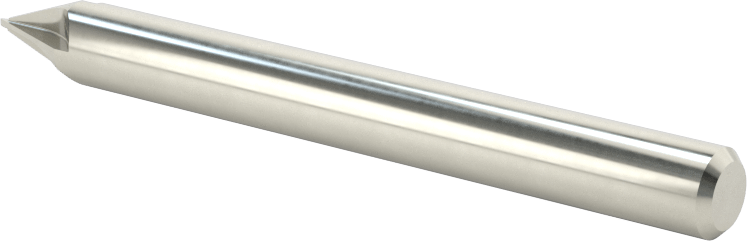 Karbür Pah Kırma Freze, Kaplamasız, 4 Kanallı, 40 Derece Kesim, 1/4" Freze Çapı
