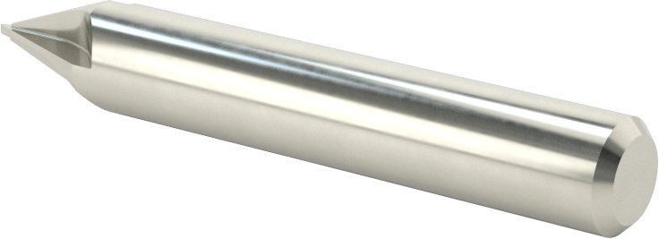 Karbür Pah Kırma Freze, Kaplamasız, 4 Kanallı, 40 Derece Kesim, 3/8" Freze Çapı