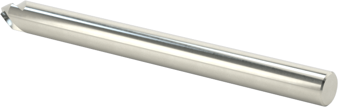 Karbür Pah Kırma Freze, Kaplamasız, 3 Yiv, 60 Derece Kesim, 1/8" Freze Çapı