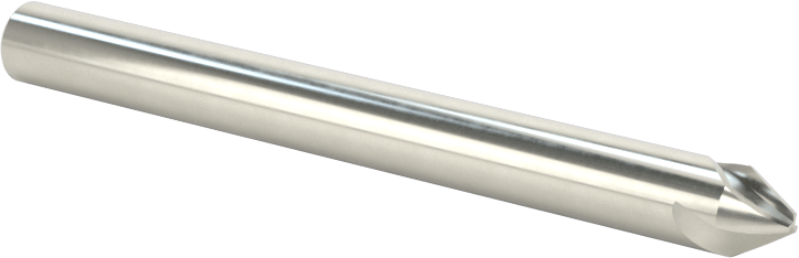 Karbür Pah Kırma Freze, Kaplamasız, 3 Yiv, 60 Derece Kesim, 3/16" Freze Çapı