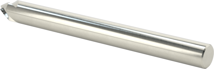 Karbür Pah Kırma Freze, Kaplamasız, 3 Yiv, 60 Derece Kesim, 3/16" Freze Çapı