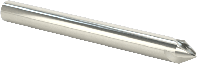 Karbür Pah Kırma Freze, Kaplamasız, 3 Yiv, 60 Derece Kesim, 1/4" Freze Çapı