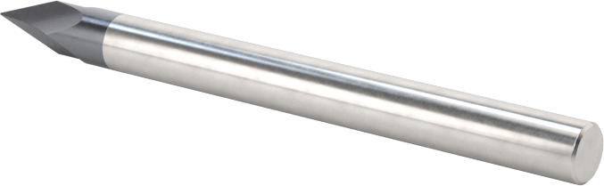 Karbür Pah Kırma Freze, TiAlN Kaplamalı, 2 Yiv, 40 Derece Kesim, 1/8" Freze Çapı