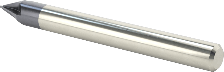 Karbür Pah Kırma Freze, TiAlN Kaplamalı, 4 Kanallı, 40 Derece Kesim, 1/4" Freze Çapı