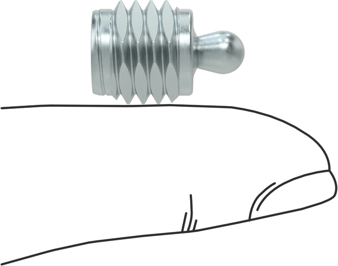 Dişli Yaylı Yerleştirme Pimi, M12 x 1,75 mm Diş, 4,5 lbs. Maksimum Yay Gücü