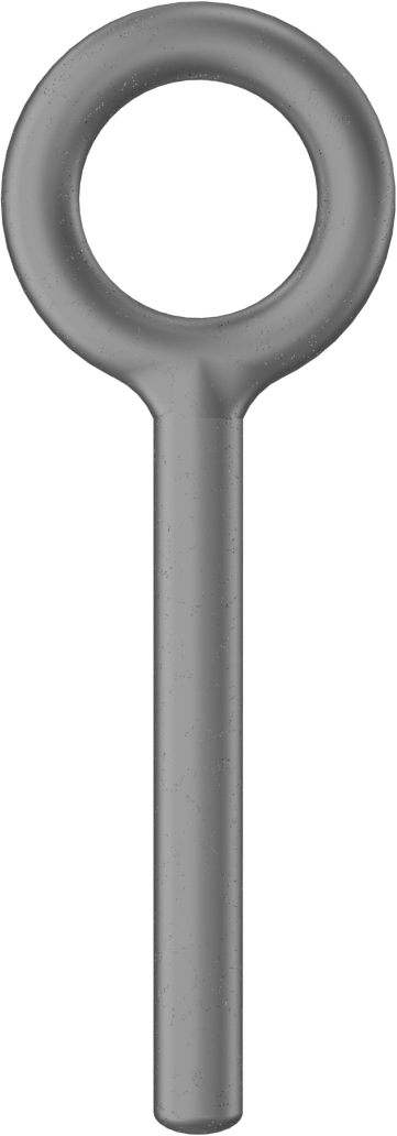 Dişsiz Çelik Yönlendirme Halka Cıvatası, Omuz Yok - Kaldırma İçin Değil, 3/8“ Çap x 3” Uzunluk Şaft