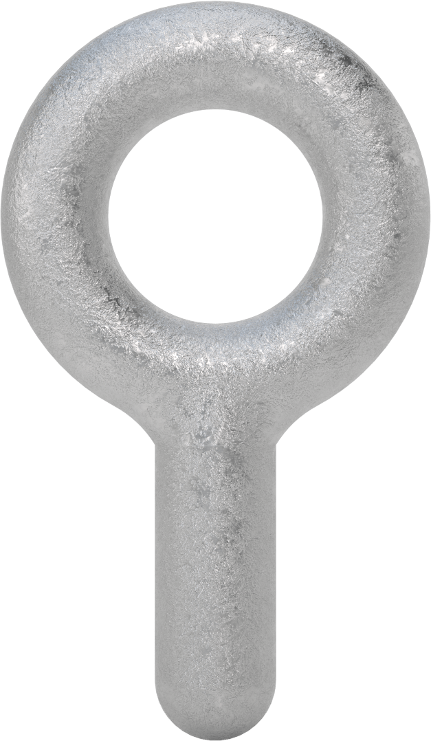 Dişsiz Çelik Yönlendirme Halka Cıvatası, Omuzsuz - Kaldırma Yok, 1-1/8“ Çap x 2,75” Uzunlukta Şaft