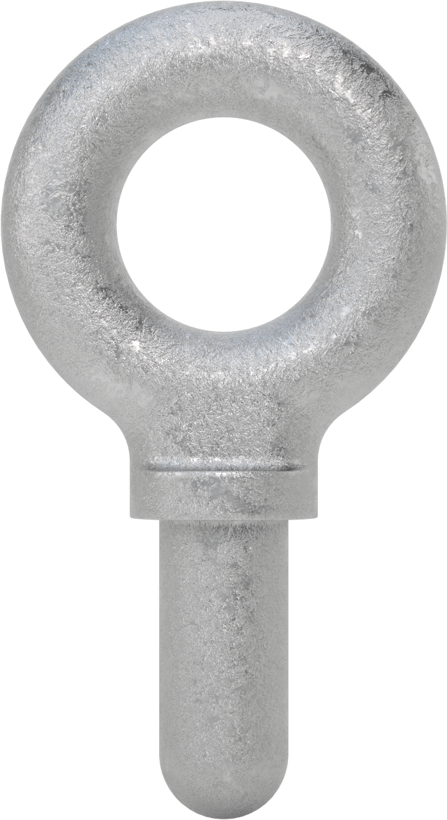 Dişsiz Çelik Yönlendirme Halka Cıvatası, Kaldırma için Omuz Yuvası, 1-1/2“ Çap x 3-1/2” Uzunlukta Şaft