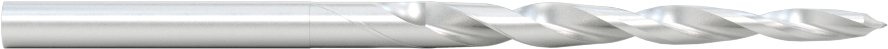 Ahşap Vidaları için Yüksek Hızlı Çelik Matkap Ucu, 11/64" Boyut, 3-1/4" Toplam Uzunluk