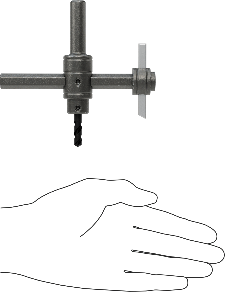 Sac Metal için 1-3/4“ ila 7-7/8” Ayarlanabilir Çaplı Delik Testere