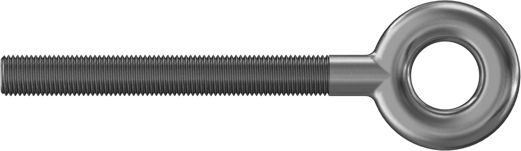 Gerdirme - Kaldırma için Değil, 18-8 Paslanmaz Çelik Yuvarlak Uçlu Bağlantı Elemanı (Sadece), 3/8"-24 Sağ Dişli