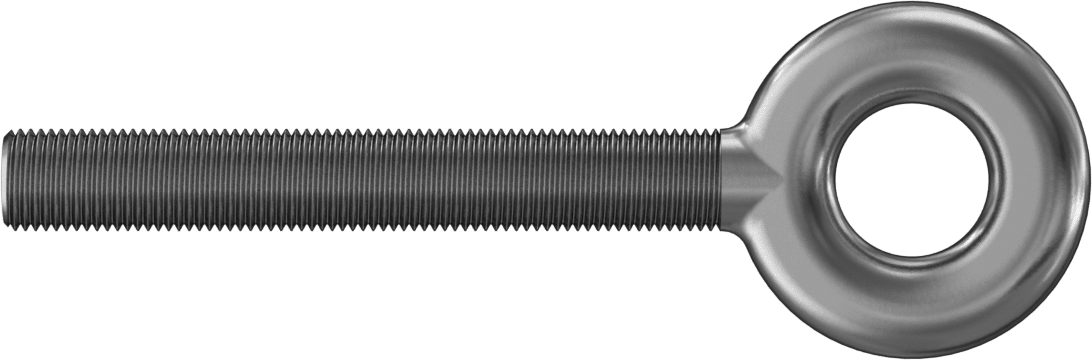 Gerdirme - Kaldırma için Değil, 18-8 Paslanmaz Çelik Yuvarlak Uçlu Bağlantı Elemanı (Sadece), 1/2"-20 Sol Diş