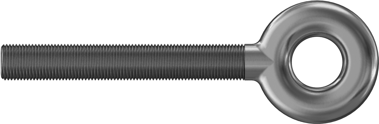 Gerdirme - Kaldırma için Değil, 18-8 Paslanmaz Çelik Yuvarlak Uçlu Bağlantı Elemanı (Sadece), 5/8"-18 Sağ Dişli