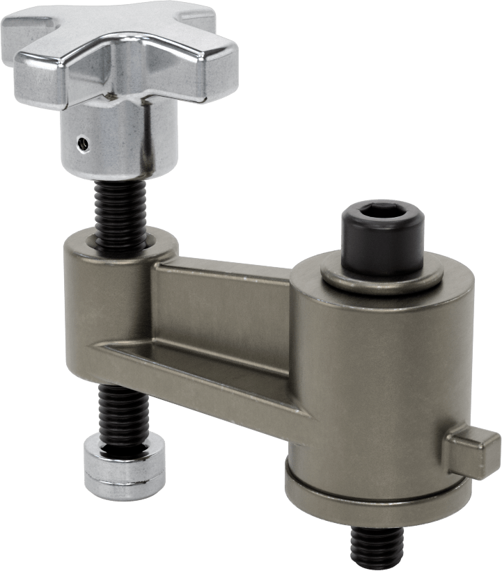 Dönen Vida Kelepçesi, 3" Uzanma Mesafesi, 1/2"-13 Diş Boyutu