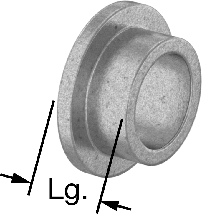 Yağ Dolgulu Flanşlı Kovanlı Rulman, Gıda Endüstrisi, 3/8" Mil için, 1/2" Muhafaza İç Çapı, 1/4" Uzunluk