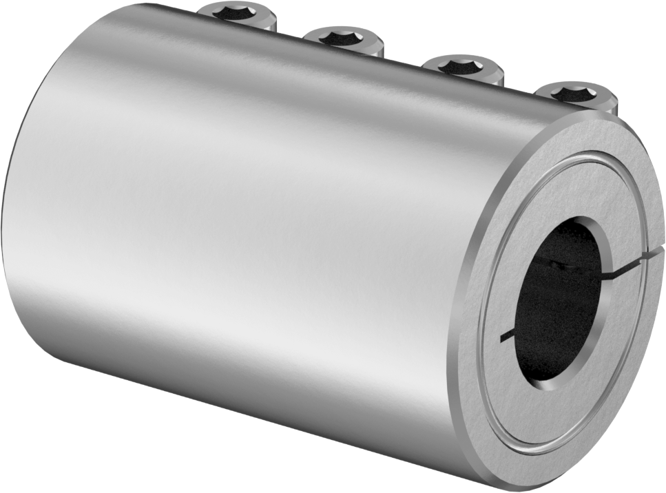 İşlenebilir Delikli Sıkıştırma Mili Kaplini, 303 Paslanmaz Çelik, 10 mm x 10.000 mm-6.000 mm yuvarlak mil çapı için