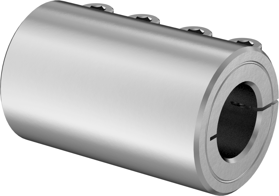 İşlenebilir Delikli Sıkıştırma Mili Kaplini, 303 Paslanmaz Çelik, 20 mm x 20.000 mm-6.000 mm Yuvarlak Mil Çapı için
