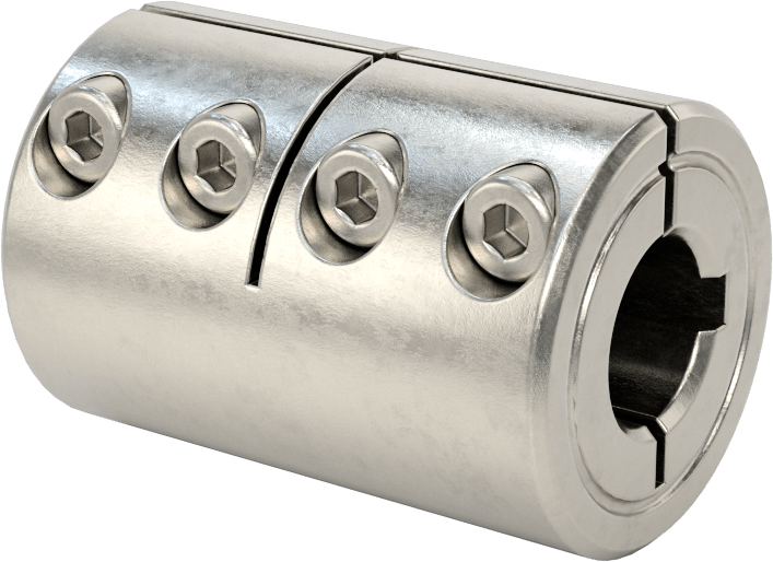 İşlenebilir Delikli Sıkıştırma Mili Kaplini, 303 Paslanmaz Çelik, 10 mm x 10.000 mm-6.000 mm Anahtarlı Mil Çapı için