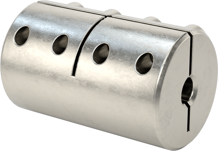 İşlenebilir Delikli Sıkıştırma Mili Kaplini, 303 Paslanmaz Çelik, 12 mm x 12.000 mm-6.000 mm Anahtarlı Mil Çapı için