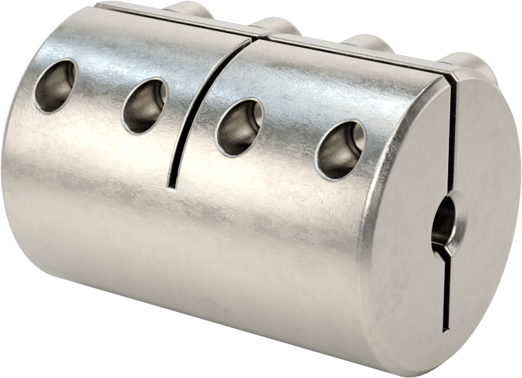 İşlenebilir Delikli Sıkıştırma Mili Kaplini, 303 Paslanmaz Çelik, 16 mm x 16.000 mm-6.000 mm Tırnaklı Mil Çapı için