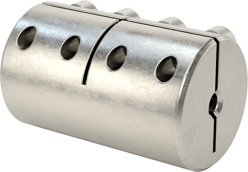 İşlenebilir Delikli Sıkıştırma Mili Kaplini, 303 Paslanmaz Çelik, 20 mm x 20.000 mm-6.000 mm Kuyruklu Mil Çapı için