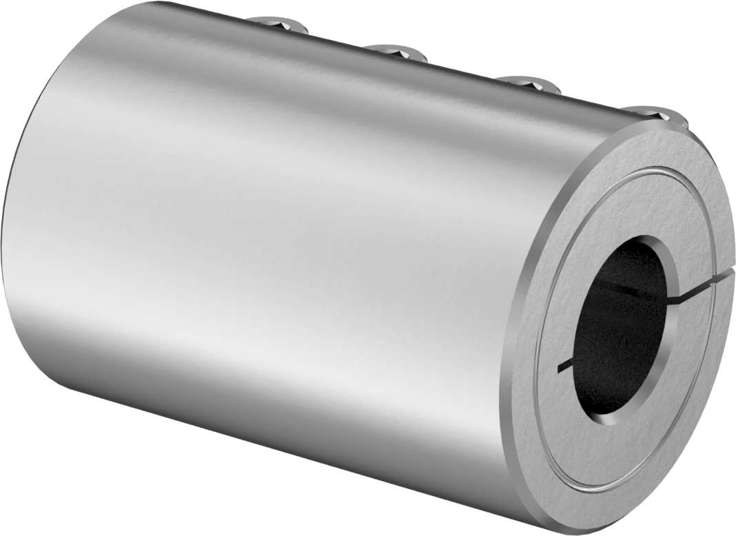 İşlenebilir Delikli Sıkıştırma Mili Kaplini, 303 Paslanmaz Çelik, 5/8“ x 0,625”-0,235" Yuvarlak Mil Çapı için