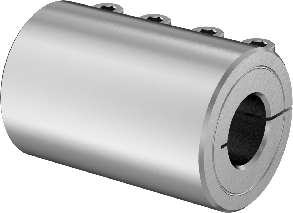 İşlenebilir Delikli Sıkıştırma Mili Kaplini, 303 Paslanmaz Çelik, 3/4“ x 0,750”-0,235" Yuvarlak Mil Çapı için