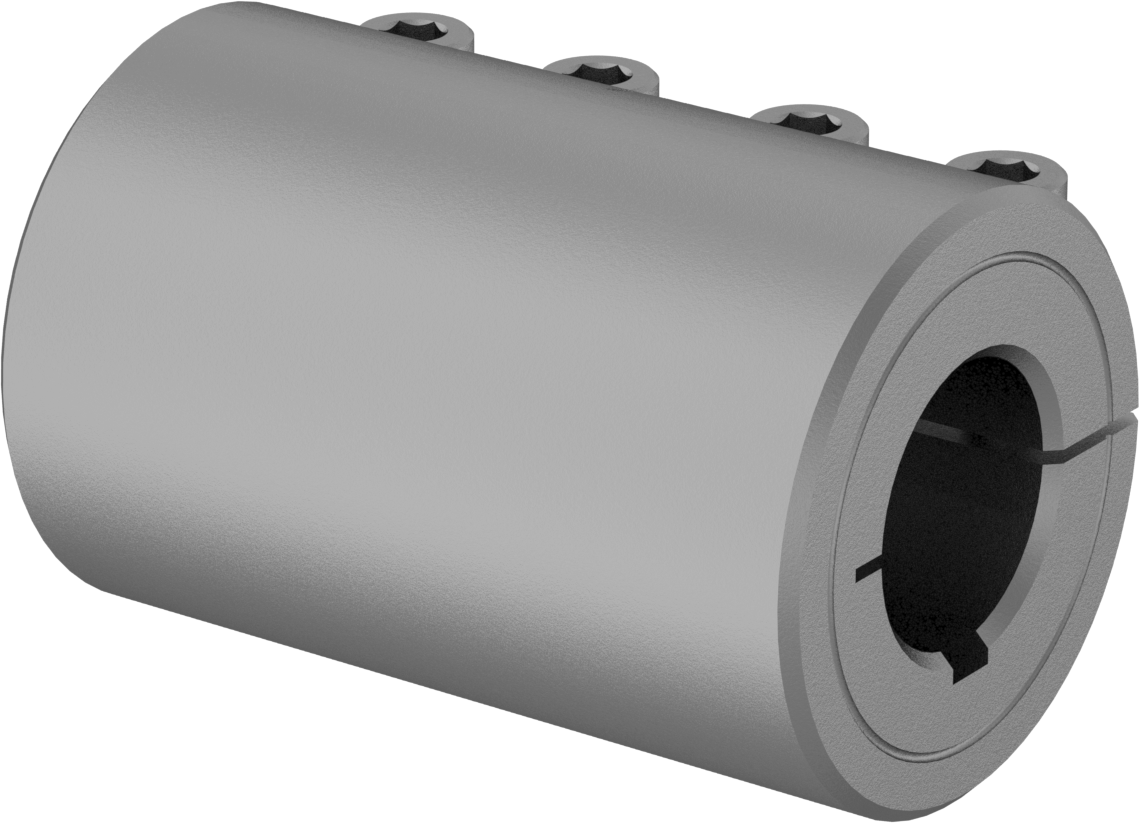 İşlenebilir Delikli Sıkıştırma Mili Kaplini, Çelik, 7/8“ x 0,875”-0,235" Tırnaklı Mil Çapı için